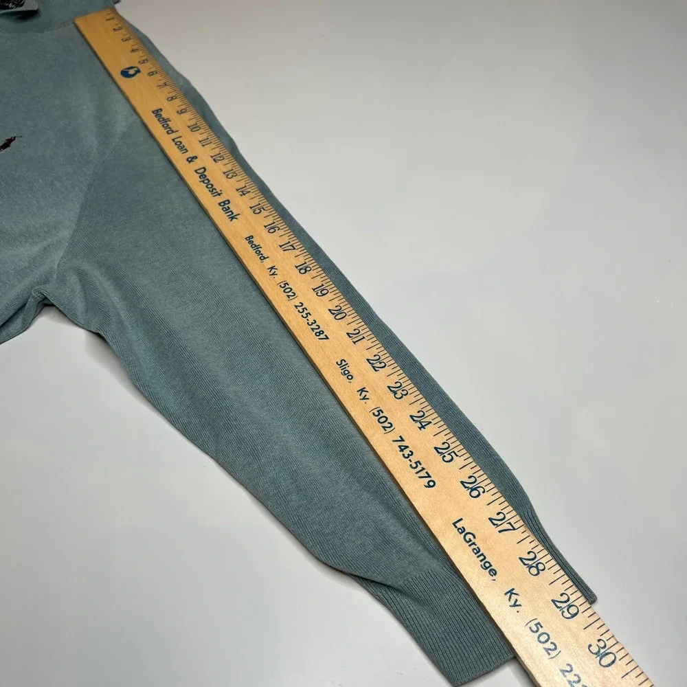 Polo Ralph Lauren Mens 3XB Big Sage Green 100% Pima Cotton Long Sleeve Sweater